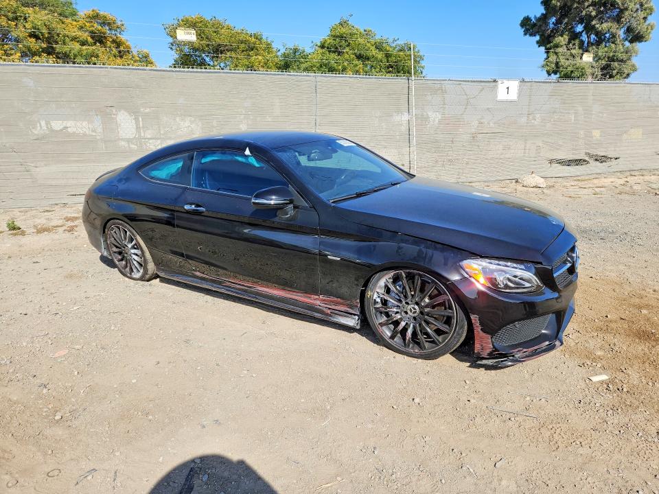2018 Mercedes-benz C-klasse VIN WDDWJ4JB8JF659673 COPART salvage auction — FRONT END, Ca - Salvage Certificate, sold $7,900 on 2026-07-24 (photo 4)