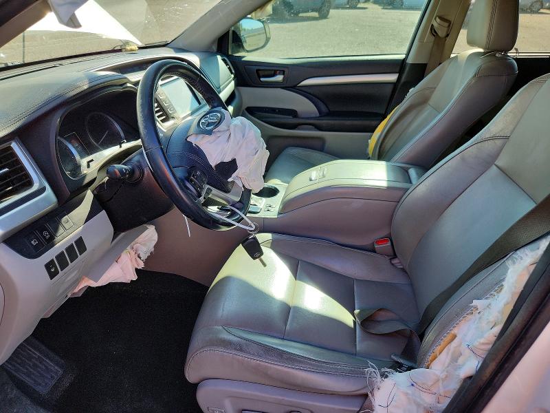 2017 Toyota Highlander VIN 5TDKZRFH2HS517941 COPART salvage auction — FRONT END, AZ - CERT OF TITLE - SALVAGE, sold $175 on 2026-07-24 (photo 7)