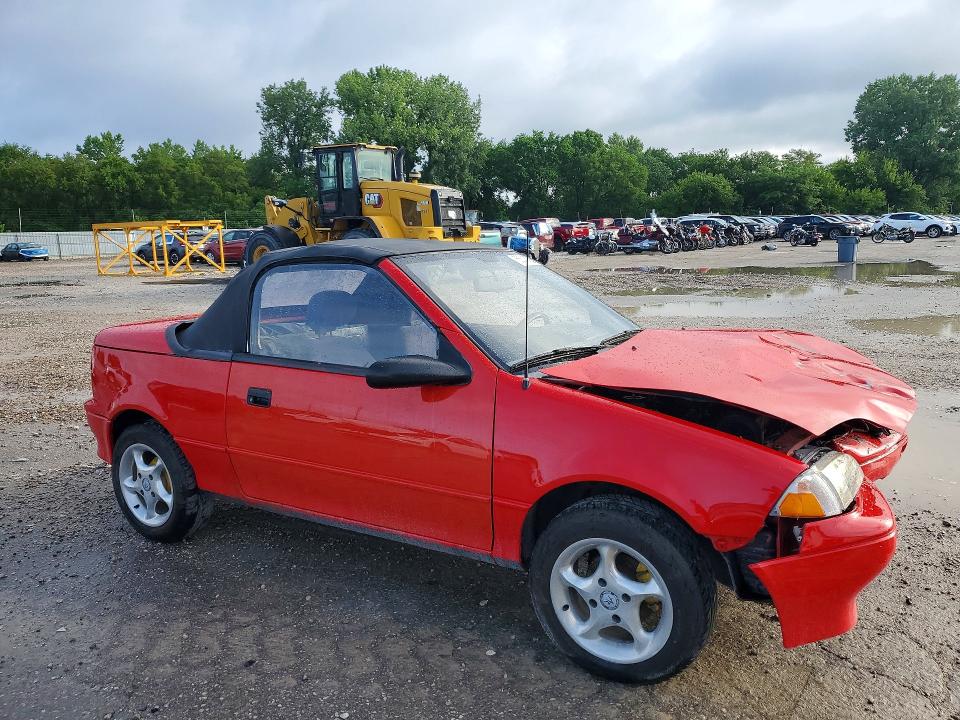 1991 Geo Metro VIN JG1MR3363MK605321 COPART salvage auction — FRONT END, IA - CERT OF TITLE-SALVAGE TITLE, sold $625 on 2026-07-17 (photo 4)