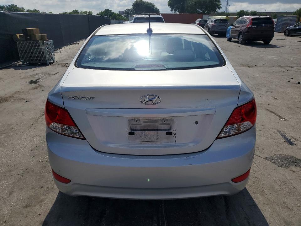 2013 Hyundai Accent VIN KMHCT4AE1DU534382 COPART salvage auction — FRONT END, FL - CERT OF TITLE SLVG REBUILDABLE, sold $775 on 2026-07-14 (photo 6)