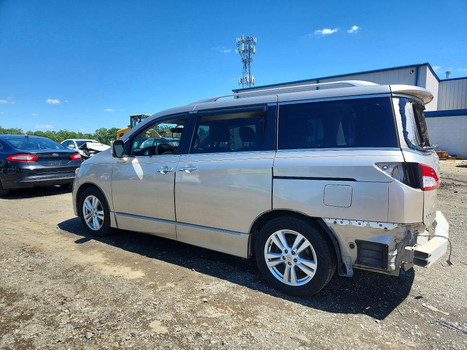 2013 Nissan Quest VIN JN8AE2KP1D9071788 COPART salvage auction — REAR END, NJ - CERT OF TITLE-SALVAGE, sold $225 on 2026-07-29 (photo 2)