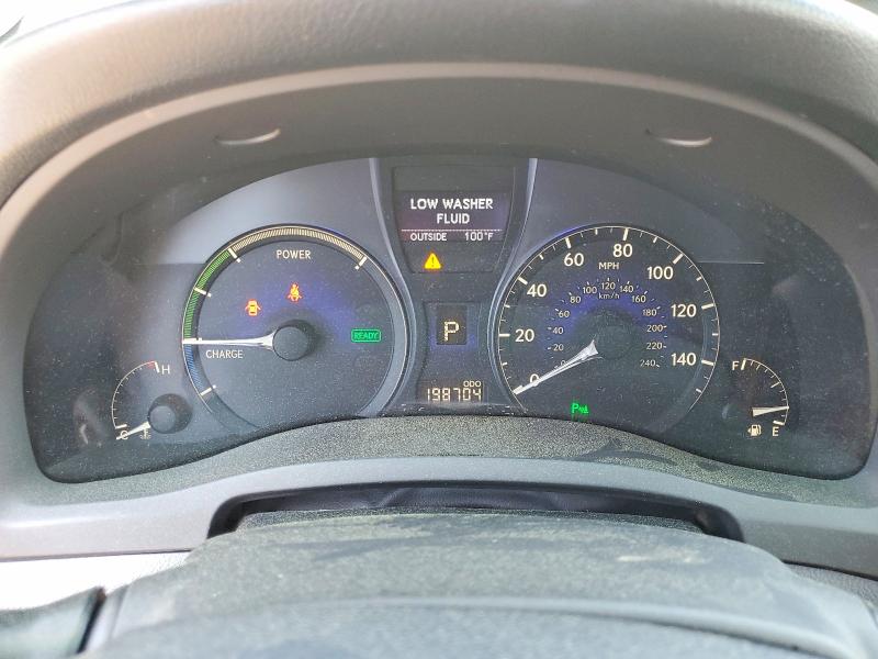 2011 Lexus Rx 450h VIN JTJBC1BA4B2037083 COPART salvage auction — MINOR DENT/SCRATCHES, CA - APP FOR DUP CLEAN OR AC, sold $2,600 on 2026-07-09 (photo 9)