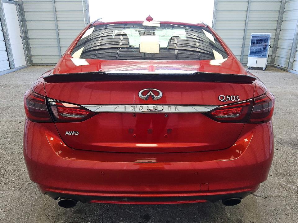 2018 Infiniti Q50 VIN JN1FV7AR4JM481028 COPART salvage auction — MECHANICAL, Fl - Cert Of Title-Rebuilt, sold $1,200 on 2026-07-07 (photo 6)