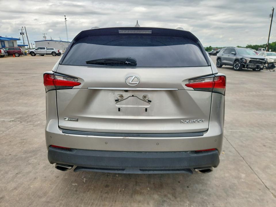 2016 Lexus Nx VIN JTJYARBZ1G2042916 COPART salvage auction — FRONT END, Tx - Salvage Vehicle Title, sold $4,000 on 2026-07-16 (photo 6)