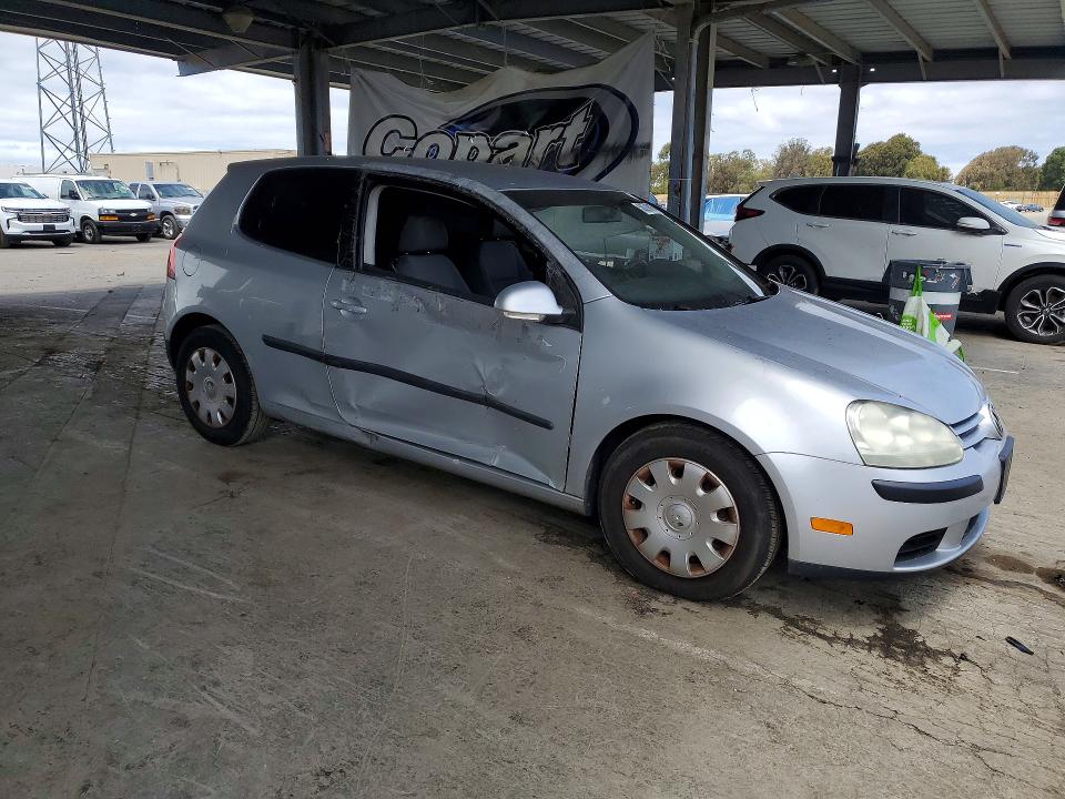 2009 Volkswagen Rabbit VIN WVWAB71K39W087474 COPART salvage auction — SIDE, Ca - Dis/Dlr/Exp Only Clean Title, sold $350 on 2026-07-02 (photo 4)