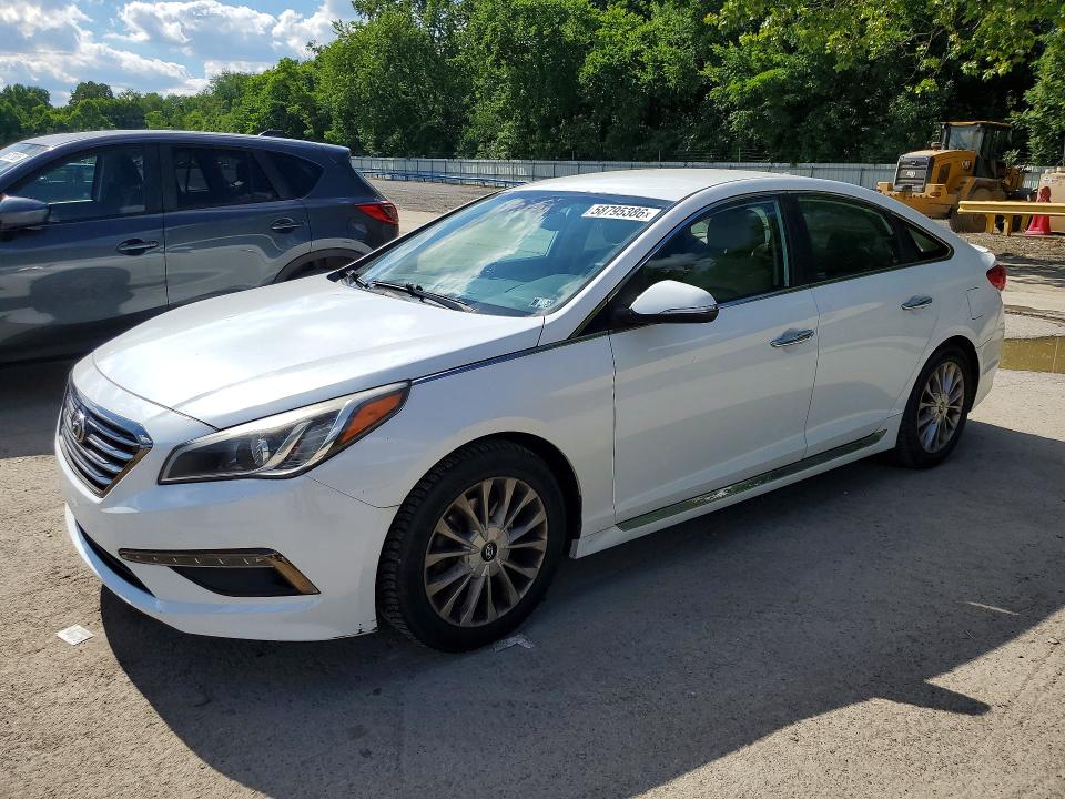 2015 Hyundai Sonata VIN 5NPE34AF8FH020015 COPART salvage auction — MECHANICAL, Pa - Cert Of Title, sold $1,398 on 2026-07-02 (photo 1)