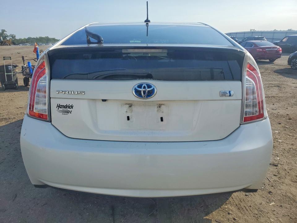 2013 Toyota Prius VIN JTDKN3DU3D5539715 COPART salvage auction — FRONT END, Va - Cert Of Title - Salvage, sold $3,350 on 2026-07-15 (photo 6)