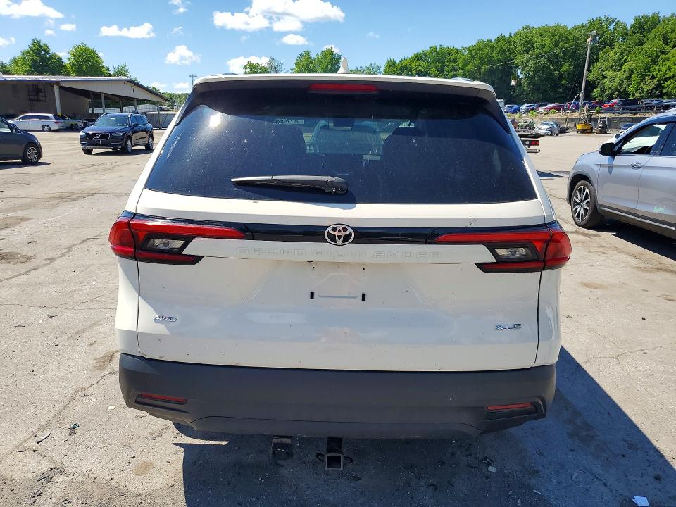 2024 Toyota Highlander VIN 5TDAAAB51RS033809 COPART salvage auction — WATER/FLOOD, NH - CERT OF TITLE-SALVAGE, sold $20,200 on 2026-07-22 (photo 6)