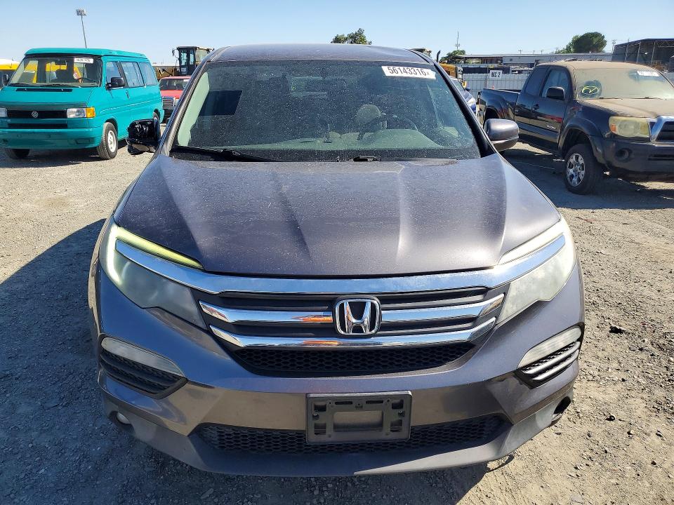 2017 Honda Pilot VIN 5FNYF5H38HB021687 COPART salvage auction — FRONT END, Ca - Salvage Certificate, sold $4,000 on 2026-07-09 (photo 5)