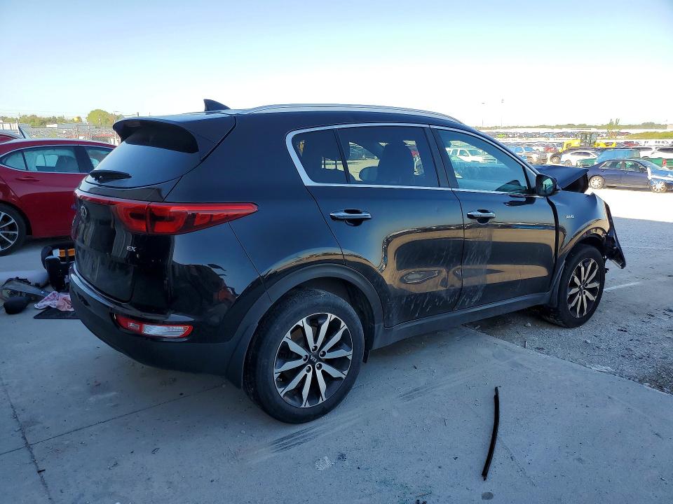 2017 Kia Sportage VIN KNDPNCACXH7069324 COPART salvage auction — FRONT END, Ne - Cert Of Title-Salvage, sold $1,750 on 2026-07-28 (photo 3)