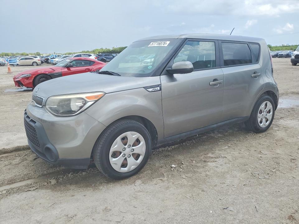 2015 Kia Soul VIN KNDJN2A23F7175814 COPART salvage auction — MINOR DENT/SCRATCHES, Fl - Certificate Of Title, sold $1,000 on 2026-07-14 (photo 1)