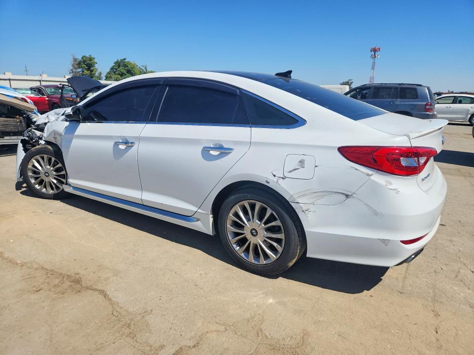 2015 Hyundai Sonata VIN 5NPE34AFXFH142990 COPART salvage auction — FRONT END, Ca - Salvage Certificate, sold $975 on 2026-07-02 (photo 2)