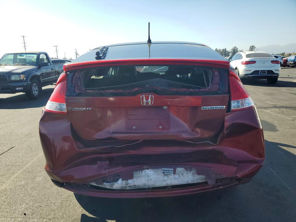 2010 Honda Insight VIN JHMZE2H79AS018734 COPART salvage auction — REAR END, Ca - Salvage Certificate, sold $250 on 2026-07-08 (photo 6)