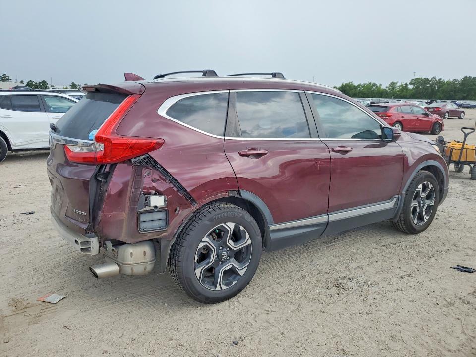 2018 Honda Cr-v VIN 7FARW1H93JE053667 COPART salvage auction — FRONT END, TX - SALVAGE VEHICLE TITLE (P), sold $8,100 on 2026-07-31 (photo 3)