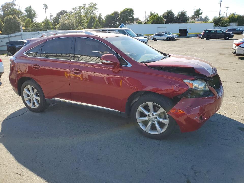 2010 Lexus Rx VIN JTJZK1BA3A2001112 COPART salvage auction — FRONT END, CA - SALVAGE CERTIFICATE, sold $3,200 on 2026-07-02 (photo 4)