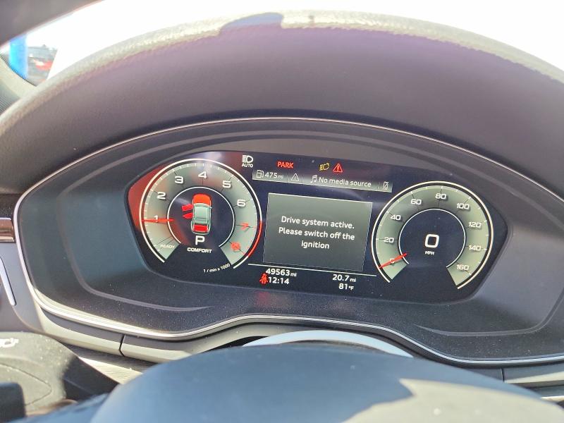 2023 Audi A4 VIN WAUEAAF4XPN011309 COPART salvage auction — FRONT END, Co - Public - Salvage Title, sold $325 on 2026-07-21 (photo 9)