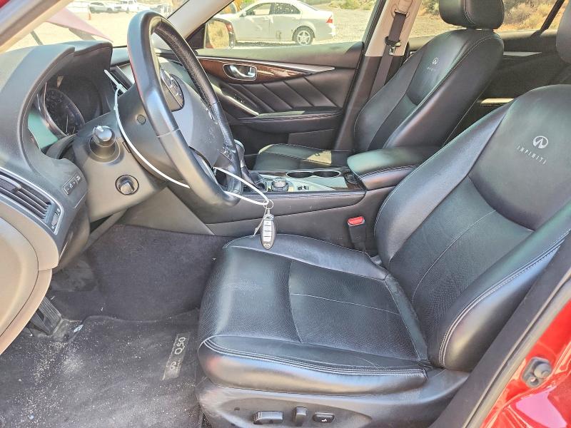 2014 Infiniti Q50 VIN JN1BV7AP5EM675974 COPART salvage auction — FRONT END, Nv - Salvage Title, sold $3,050 on 2026-07-02 (photo 7)