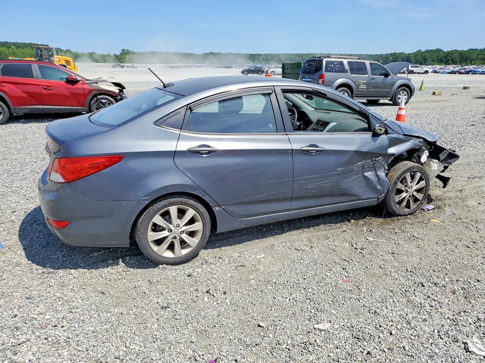 2013 Hyundai Accent VIN KMHCU4AEXDU339099 COPART salvage auction — FRONT END, Sc - Cert Of Title-Salvage, sold $550 on 2026-07-13 (photo 3)
