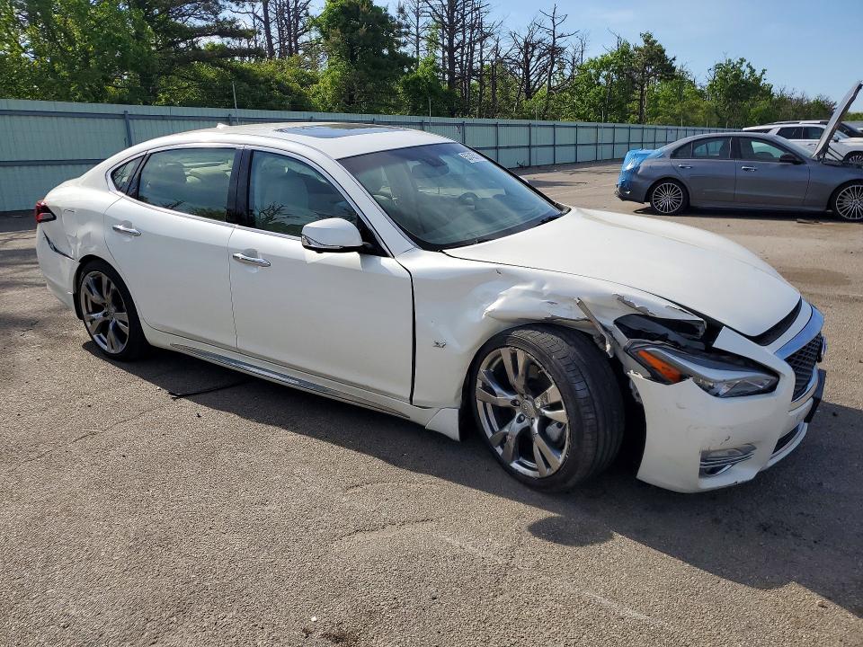 2017 Infiniti Q70 VIN JN1BY1PRXHM210804 COPART salvage auction — FRONT END, Ny - Mv-907A Salvage Certificate, sold $1,700 on 2026-07-20 (photo 4)