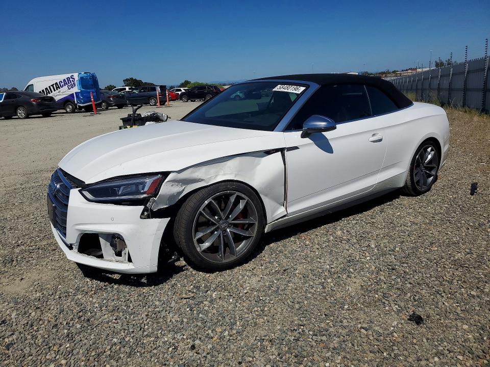 2018 Audi Rs5 VIN WAU24GF54JN021301 COPART salvage auction — FRONT END, Ca - Salvage Certificate, sold $6,600 on 2026-07-23 (photo 1)
