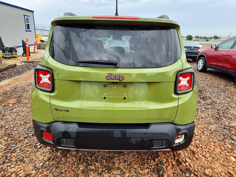 2016 Jeep VIN ZACCJBBT6GPC66009 COPART salvage auction — MINOR DENT/SCRATCHES, Mo - Certificate Of Title, sold $1,800 on 2026-07-13 (photo 6)