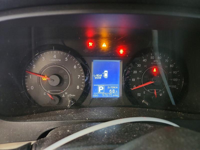 2016 Toyota Sienna VIN 5TDKK3DC7GS727538 COPART salvage auction — FRONT END, Pa - Certificate Of Salvage, sold $2,350 on 2026-07-16 (photo 9)