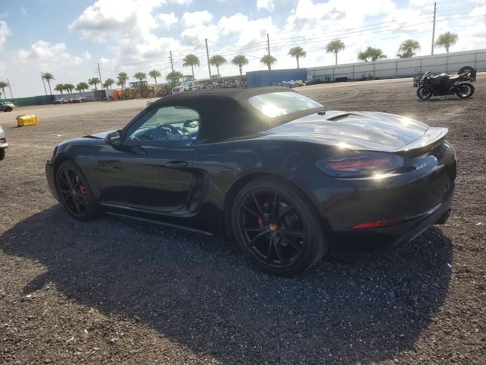 2021 Porsche Boxster VIN WP0CB2A84MS225121 COPART salvage auction — FRONT END, Fl - Cert Of Title Slvg Rebuildable, sold $22,500 on 2026-08-24 (photo 2)