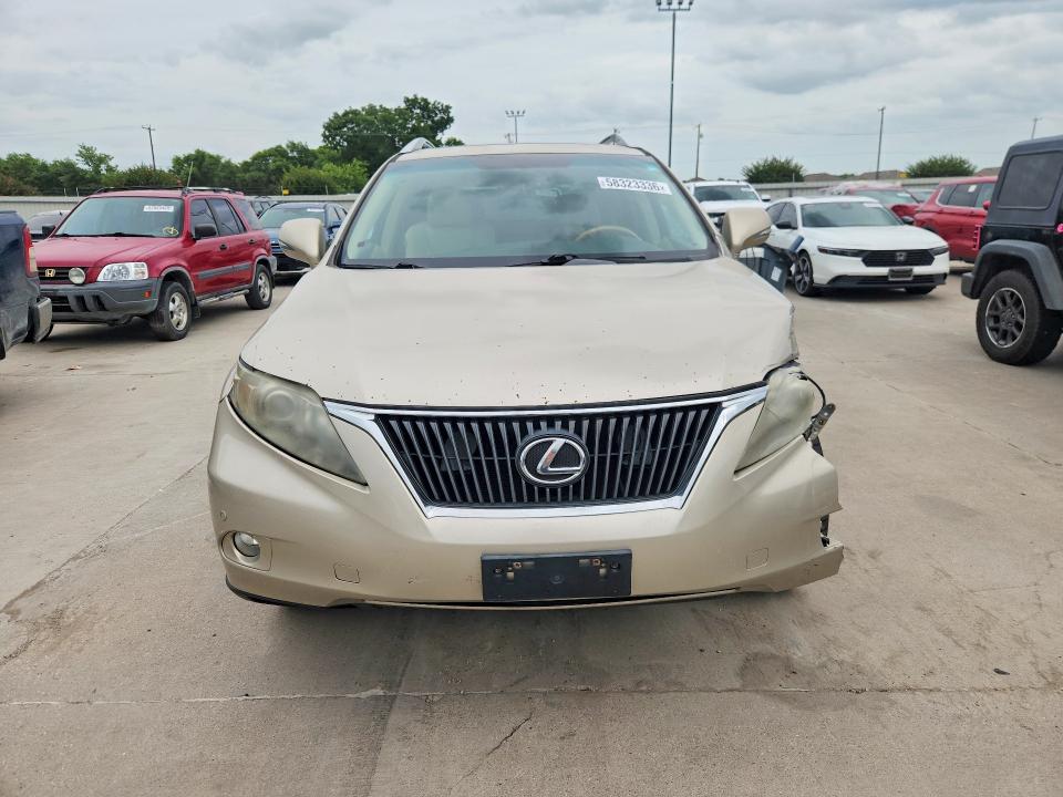 2012 Lexus Rx VIN 2T2BK1BA7CC150014 COPART salvage auction — FRONT END, Va - Certificate Of Title, sold $4,250 on 2026-07-02 (photo 5)