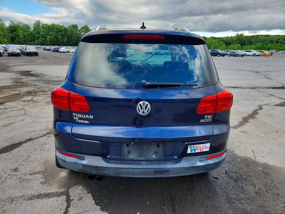 2016 Volkswagen Tiguan VIN WVGBV7AX7GW521847 COPART salvage auction — FRONT END, Ny - Mv-907A Salvage Certificate, sold $1,450 on 2026-07-14 (photo 6)