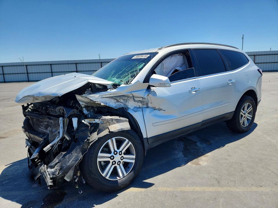 2016 Chevrolet Traverse VIN 1GNKRGKD0GJ185900 COPART salvage auction — FRONT END, Ca - Salvage Certificate, sold $325 on 2026-07-09 (photo 1)