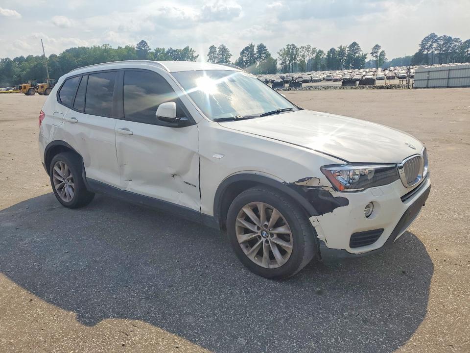 2017 BMW X3 VIN 5UXWZ7C3XH0X41412 COPART salvage auction — SIDE, Nc - Salvage Certificate Of Title, sold $1,100 on 2026-07-30 (photo 4)