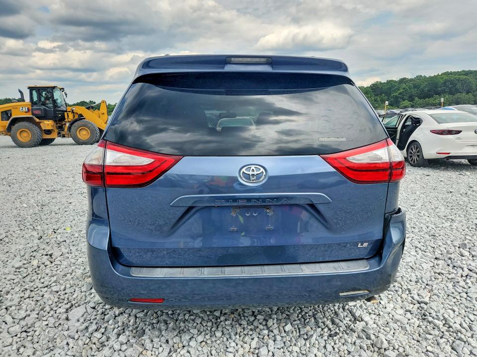 2016 Toyota Sienna VIN 5TDKK3DCXGS727484 COPART salvage auction — FRONT END, Ga - Certificate Of Title (P), sold $4,750 on 2026-07-30 (photo 6)