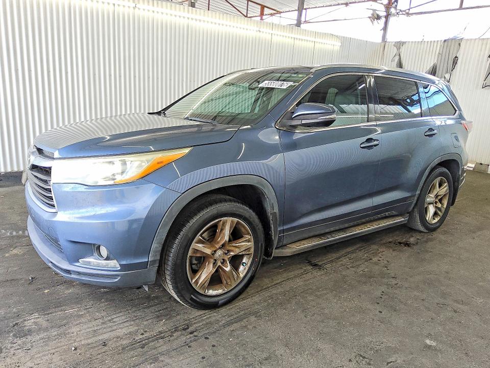 2014 Toyota Highlander VIN 5TDYKRFH4ES032727 COPART salvage auction — MINOR DENT/SCRATCHES, FL - CERTIFICATE OF TITLE, sold $7,750 on 2026-07-11 (photo 1)