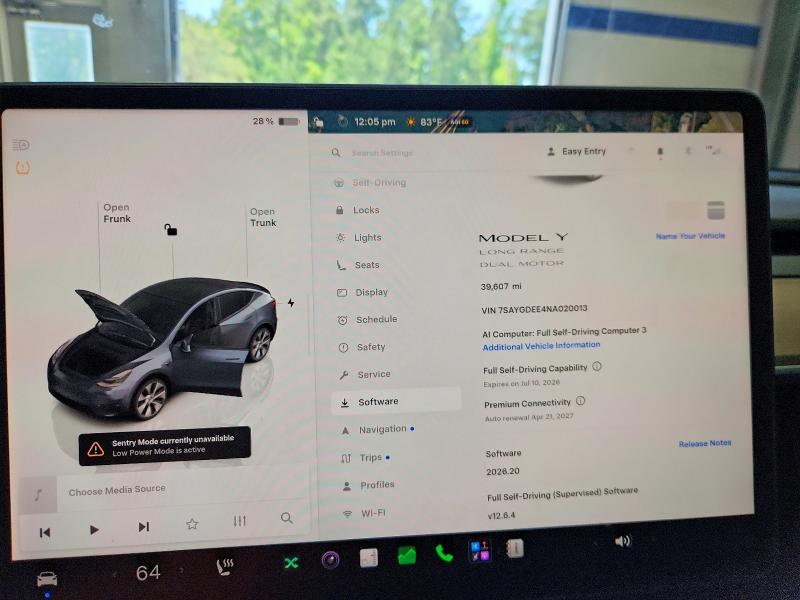 2022 Tesla Model y VIN 7SAYGDEE4NA020013 COPART salvage auction — UNDERCARRIAGE, Va - Cert Of Title - Salvage, sold $11,400 on 2026-07-17 (photo 9)