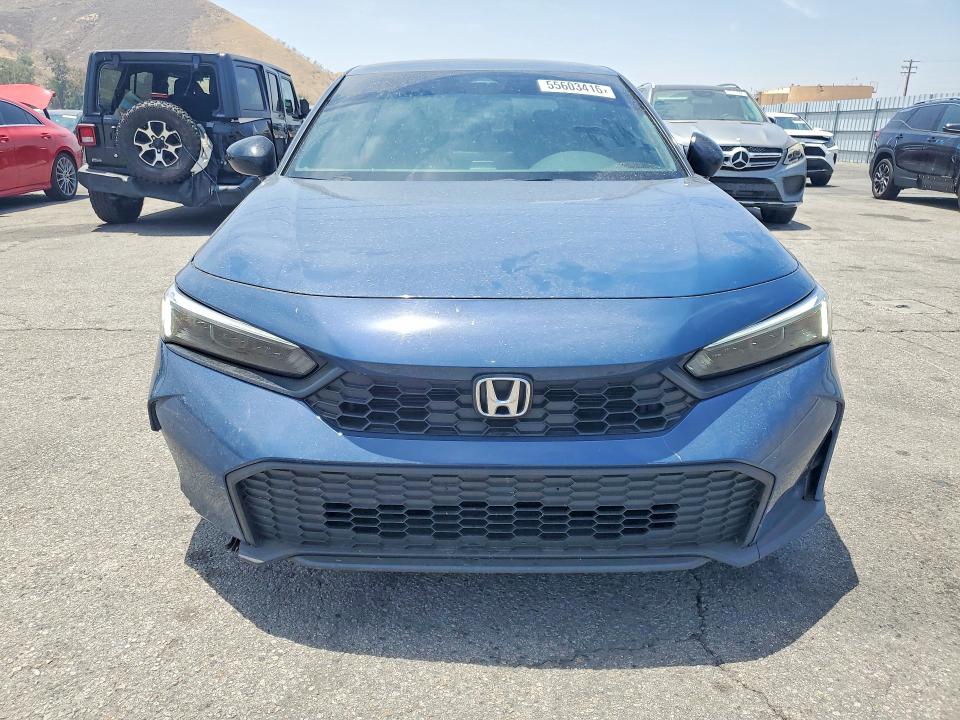 2026 Honda Civic VIN 2HGFE2F52TH507932 COPART salvage auction — FRONT END, Ca - Salvage Certificate, sold $9,700 on 2026-07-02 (photo 5)