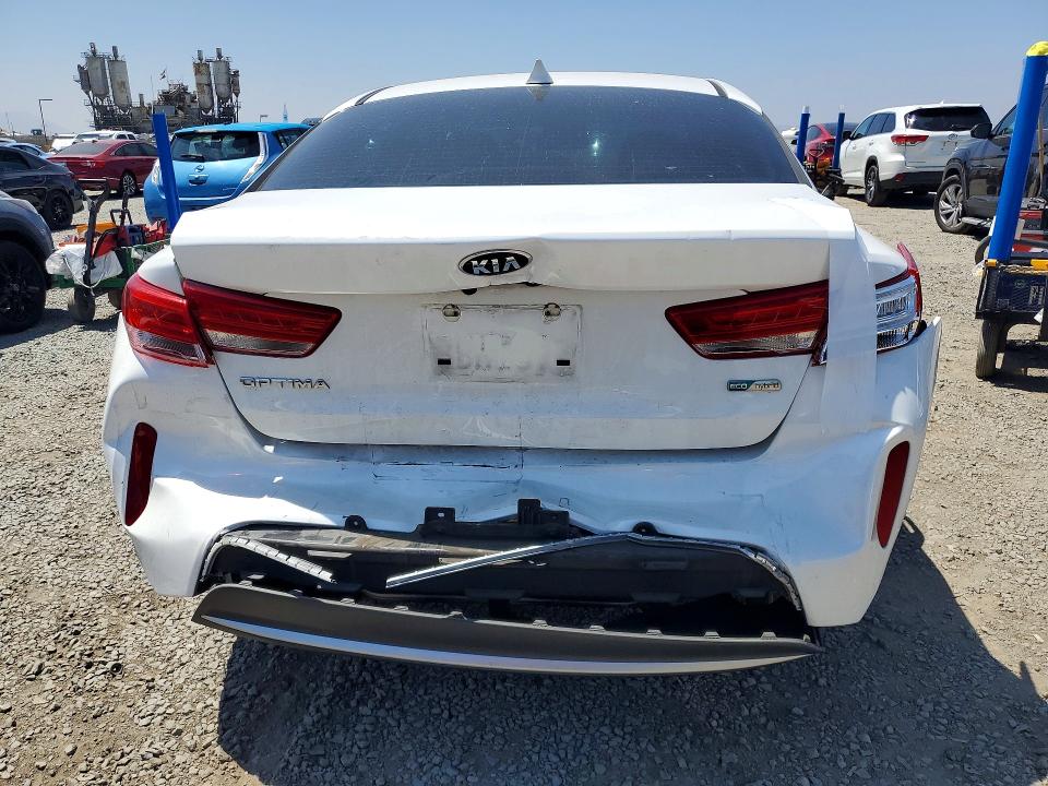 2017 Kia Optima VIN KNAGT4LE8H5011778 COPART salvage auction — REAR END, Ca - Salvage Certificate, sold $2,700 on 2026-07-28 (photo 6)