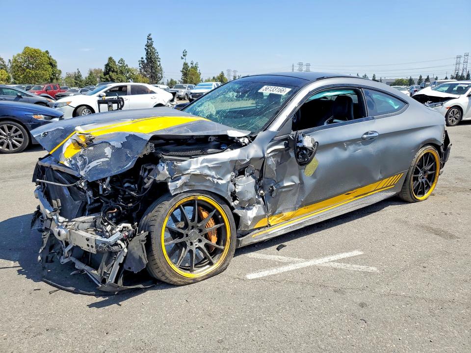 2017 Mercedes-benz C class VIN WDDWJ8HB9HF428675 COPART salvage auction — ALL OVER, CA - SALVAGE CERTIFICATE, sold $8,200 on 2026-07-14 (photo 1)