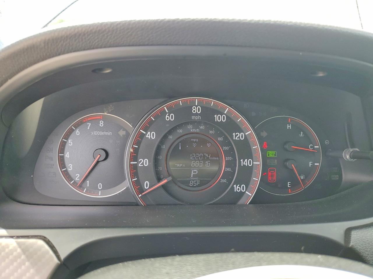 2016 Honda Accord VIN 1HGCR2F51GA082179 COPART salvage auction — Front End, KY - CERT OF TITLE-SALVAGE, sold $3,650 on 2026-06-25 (photo 9)