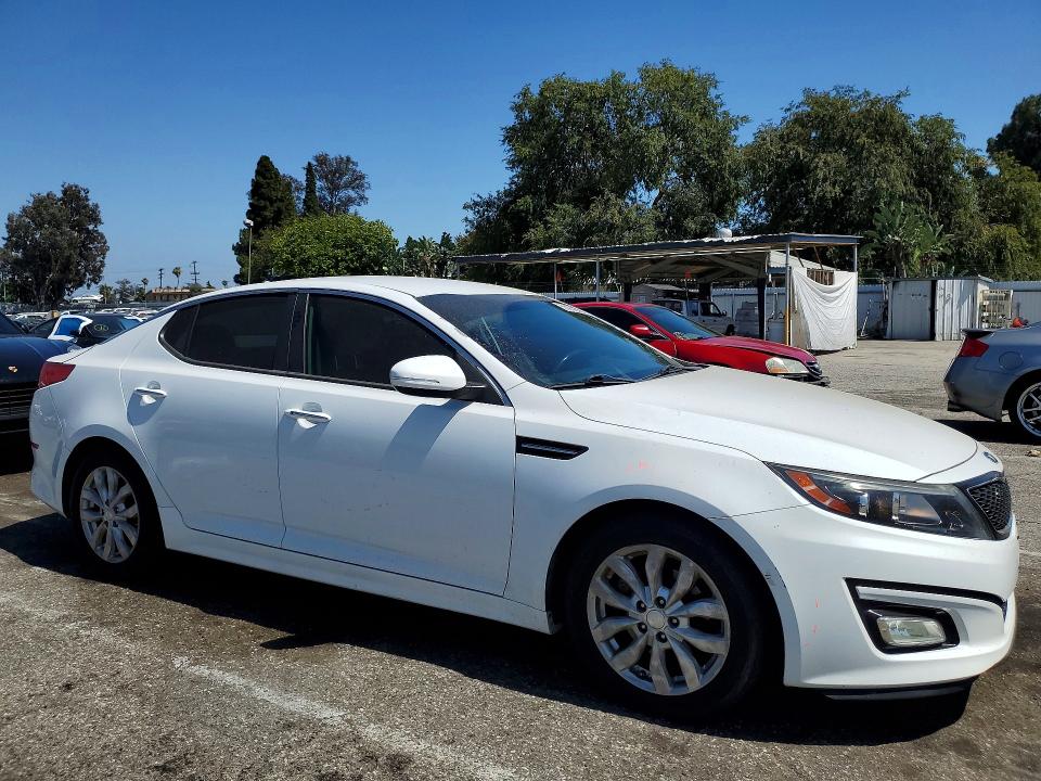 2014 Kia Optima VIN 5XXGN4A71EG348706 COPART salvage auction — REAR END, Ca - Salvage Certificate, sold $1,750 on 2026-07-24 (photo 4)