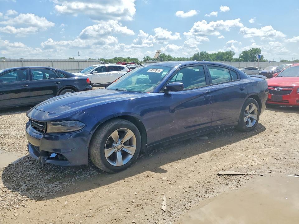 2015 Dodge Charger VIN 2C3CDXBG4FH866815 COPART salvage auction — HAIL, Ks - Cert Of Title-Salvage, sold $1,450 on 2026-07-09 (photo 1)