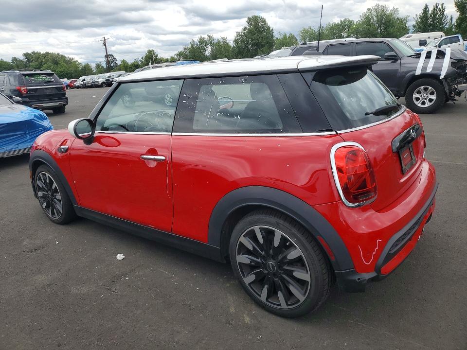2022 Mini Cooper VIN WMW53DH07N2R47120 COPART salvage auction — FRONT END, Or - Salvage Title Certificate, sold $3,100 on 2026-08-24 (photo 2)