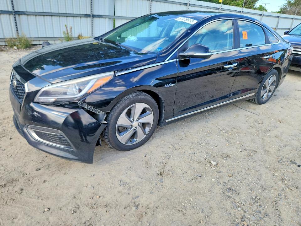 2016 Hyundai Sonata VIN KMHE34L1XGA017719 COPART salvage auction — FRONT END, Va - Certificate Of Title, sold $250 on 2026-07-07 (photo 1)