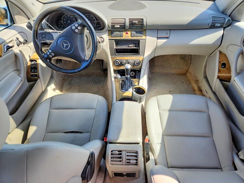 2007 Mercedes-benz C-klasse VIN WDBRF52HX7A937124 COPART salvage auction — FRONT END, Ca - Salvage Certificate, sold $300 on 2026-07-17 (photo 8)