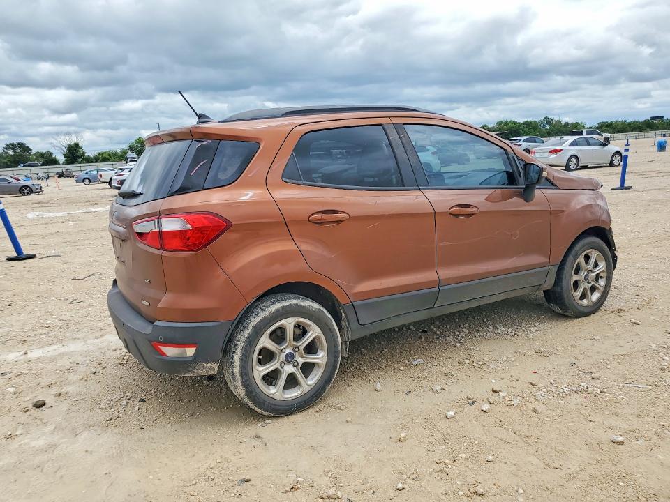 2018 Ford Ecosport VIN MAJ3P1TE8JC168836 COPART salvage auction — FRONT END, Tx - Salvage Vehicle Title, sold $1,000 on 2026-07-09 (photo 3)