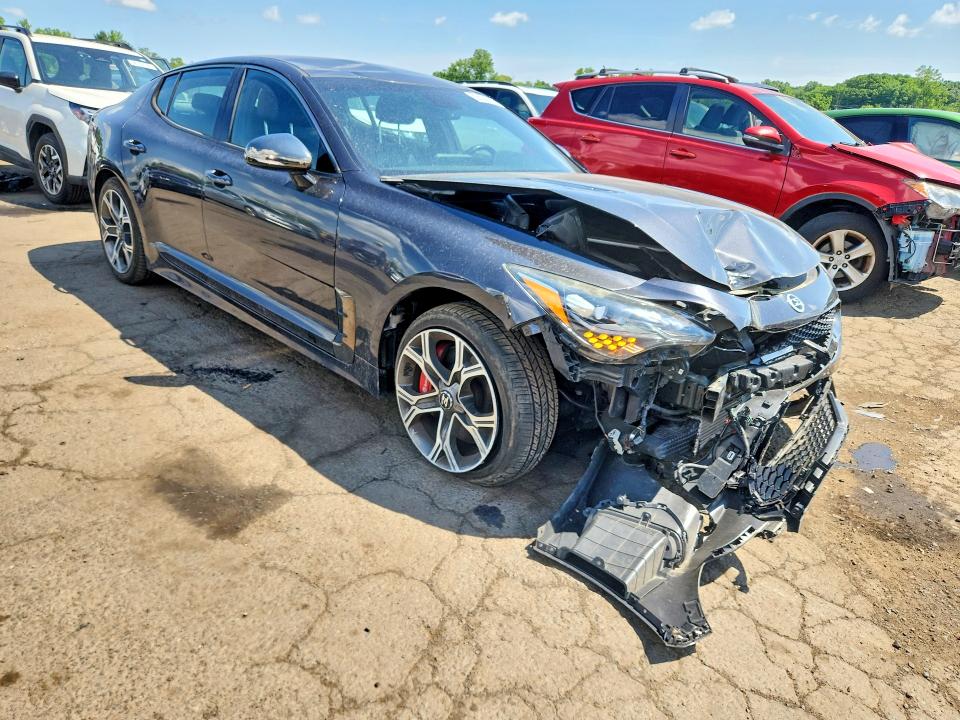 2019 Kia Stinger VIN KNAE35LC8K6043725 COPART salvage auction — FRONT END, Ct - Cert Of Title-Salvage, sold $3,350 on 2026-07-14 (photo 4)