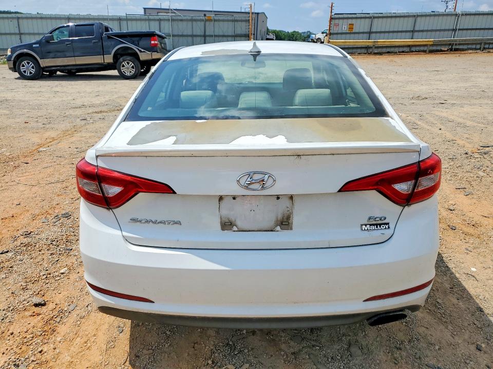 2016 Hyundai Sonata VIN 5NPE24AA7GH266031 COPART salvage auction — WATER/FLOOD, Va - Cert Of Title-Salvage Water, sold $550 on 2026-07-10 (photo 6)