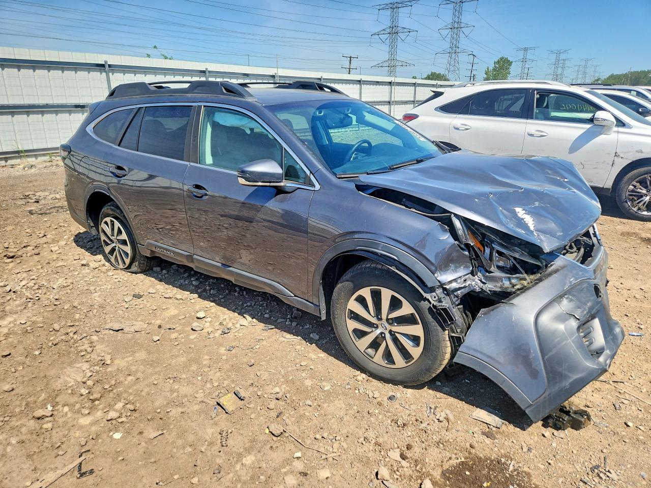 2021 Subaru Outback VIN 4S4BTAFC0M3229527 COPART salvage auction — Front End, IL - SALVAGE CERTIFICATE, sold $3,150 on 2026-07-02 (photo 4)