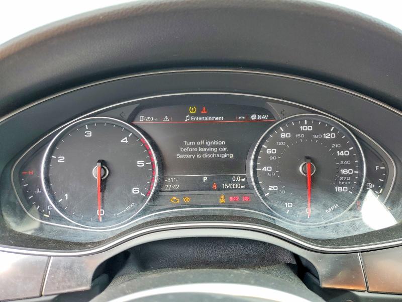 2014 Audi A7 VIN WAU2MAFC7EN041253 COPART salvage auction — SIDE, Tx - Salvage Vehicle Title, sold $40 on 2026-07-27 (photo 9)