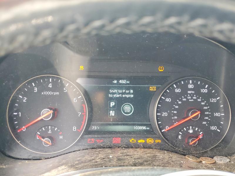 2018 Kia Cadenza VIN KNALC4J14J5101630 COPART salvage auction — FRONT END, Tx - Salvage Vehicle Title, sold $925 on 2026-07-07 (photo 9)