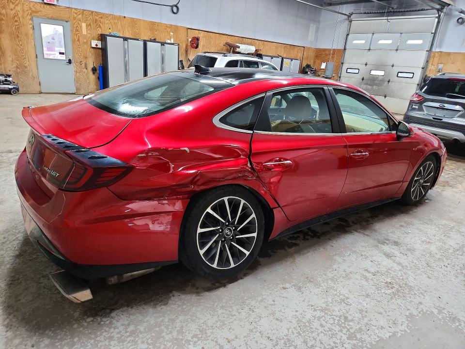 2020 Hyundai Sonata VIN 5NPEH4J27LH010764 COPART salvage auction — REAR END, Mi - Certificate Of Title, sold $4,750 on 2026-07-08 (photo 3)